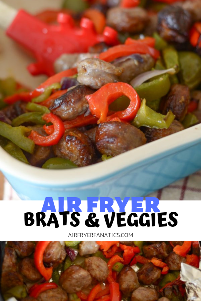 Air Fryer Bratwurst and Vegetables