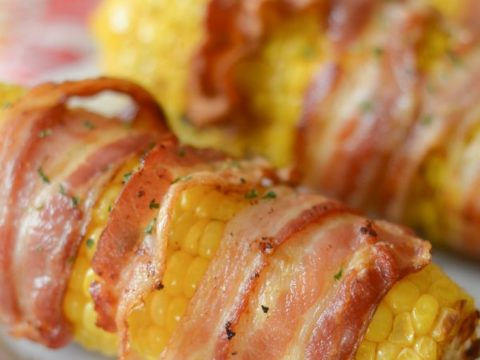Image for Air Fryer Bacon Wrapped Corn on the Cob