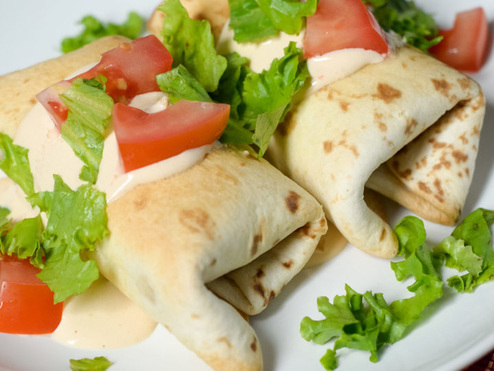 Image for Air Fryer Beef & Bean Chimichangas