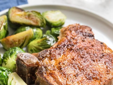 Image for Easy Air Fryer Pork Chops (Keto, Paleo, W30)