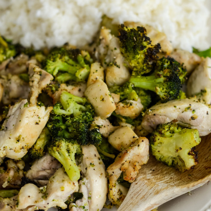 Air Fryer Chicken and Broccoli 