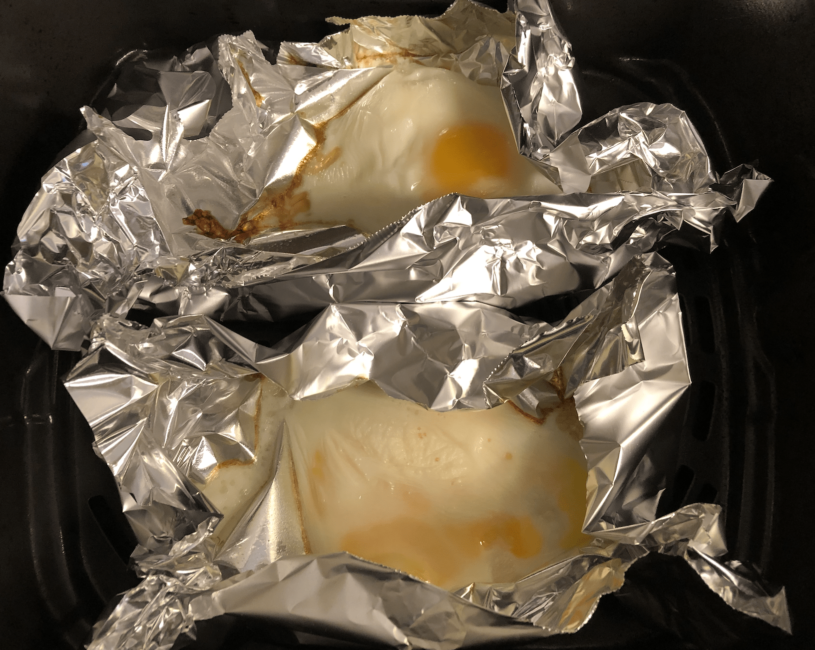 air fried eggs