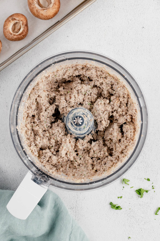 air fryer stuffed mushrooms process