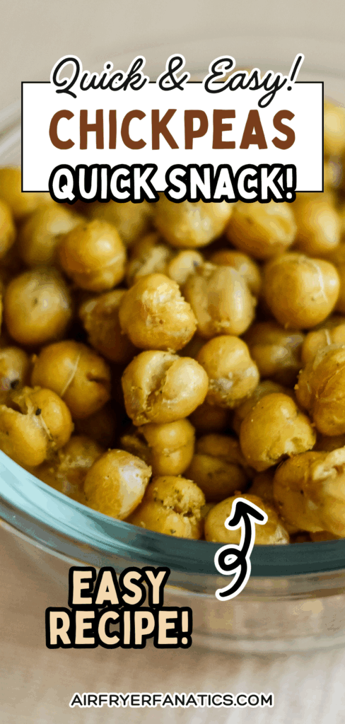 easy air fryer chickpeas plant based snack