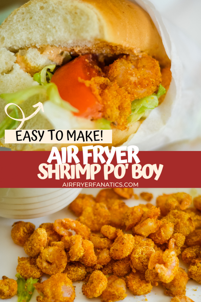 air fryer shrimp po boy