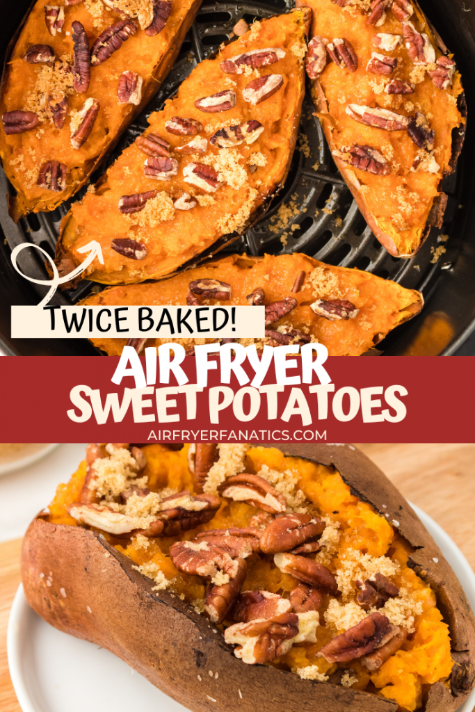air fryer twice baked sweet potatoes