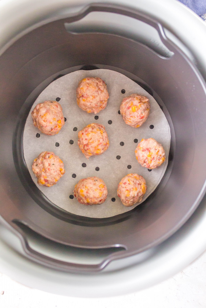 air fryer sausage balls