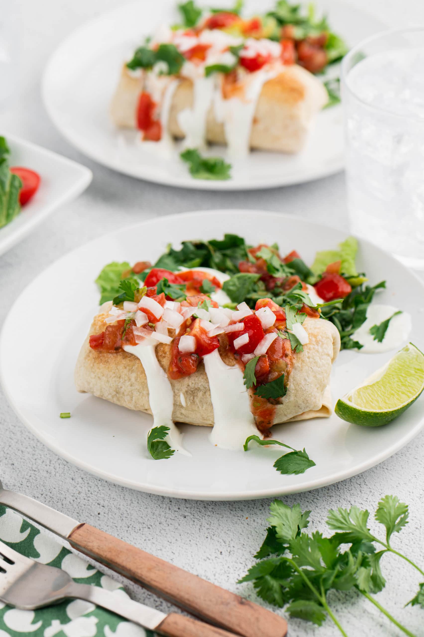 Air Fryer Beef & Bean Chimichangas Air Fryer Fanatics