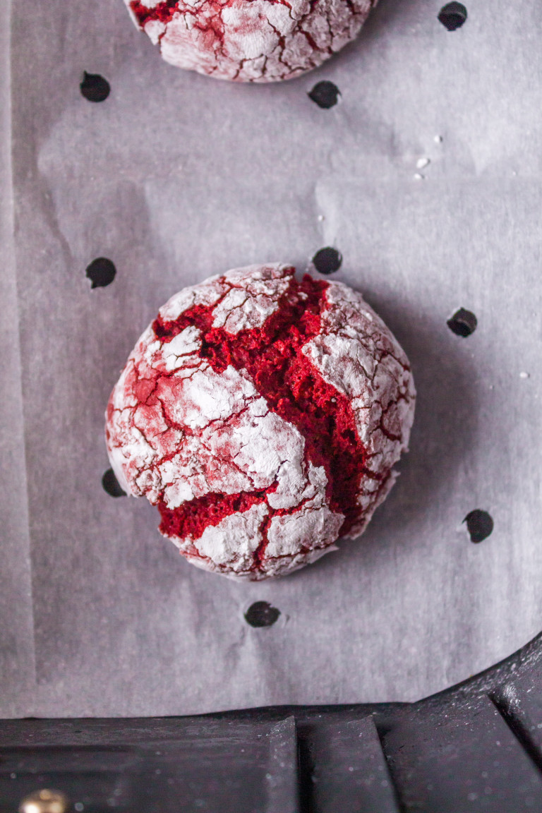 Air Fryer Red Velvet Crinkle Cookies Air Fryer Fanatics