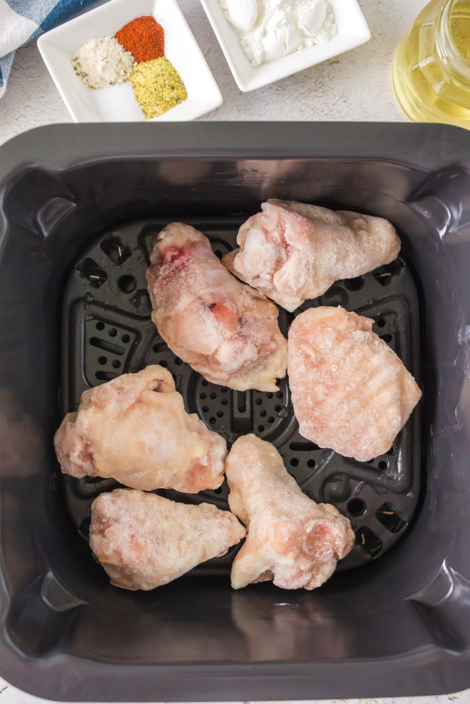 frozen chicken wings in the air fryer