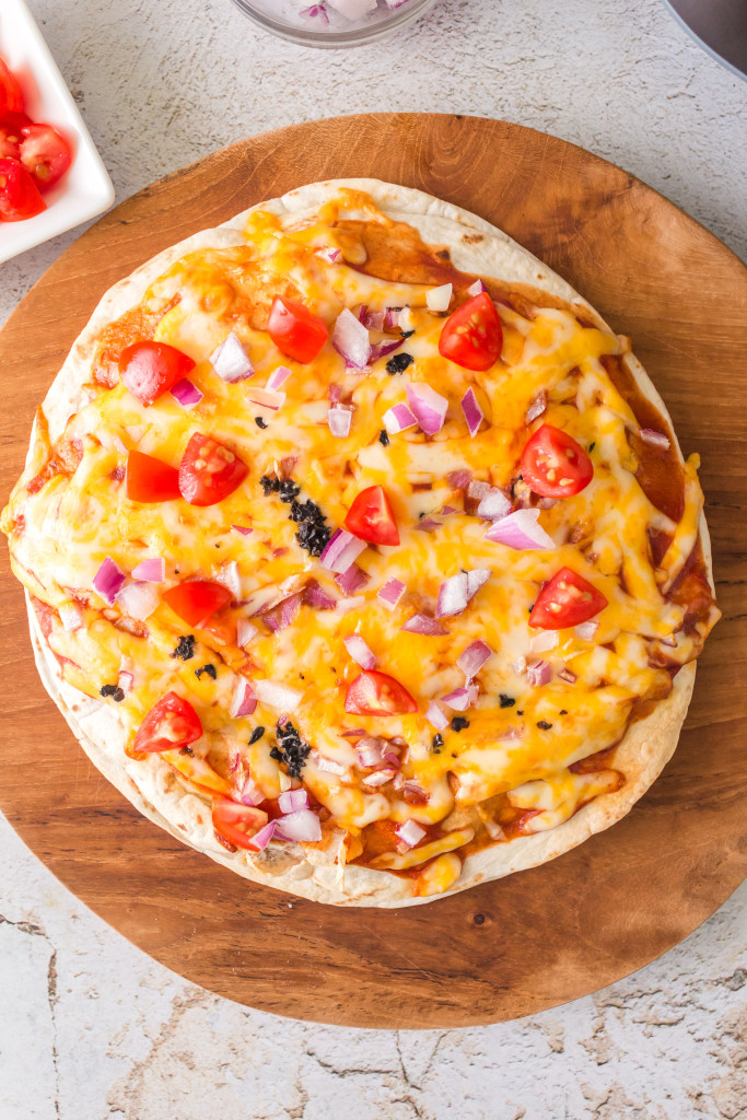 air fryer mexican pizza