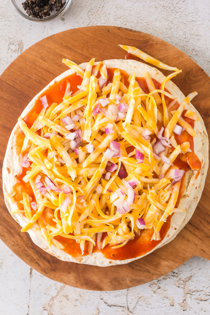 air fryer mexican pizza