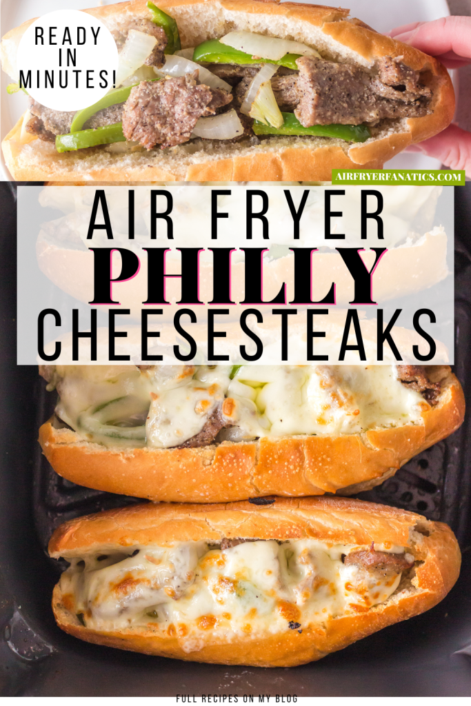 air fryer philly cheesesteaks