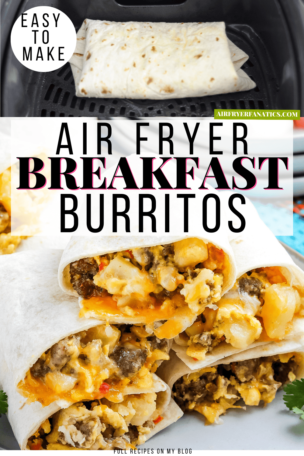 Air Fryer Breakfast Burritos - Air Fryer Fanatics