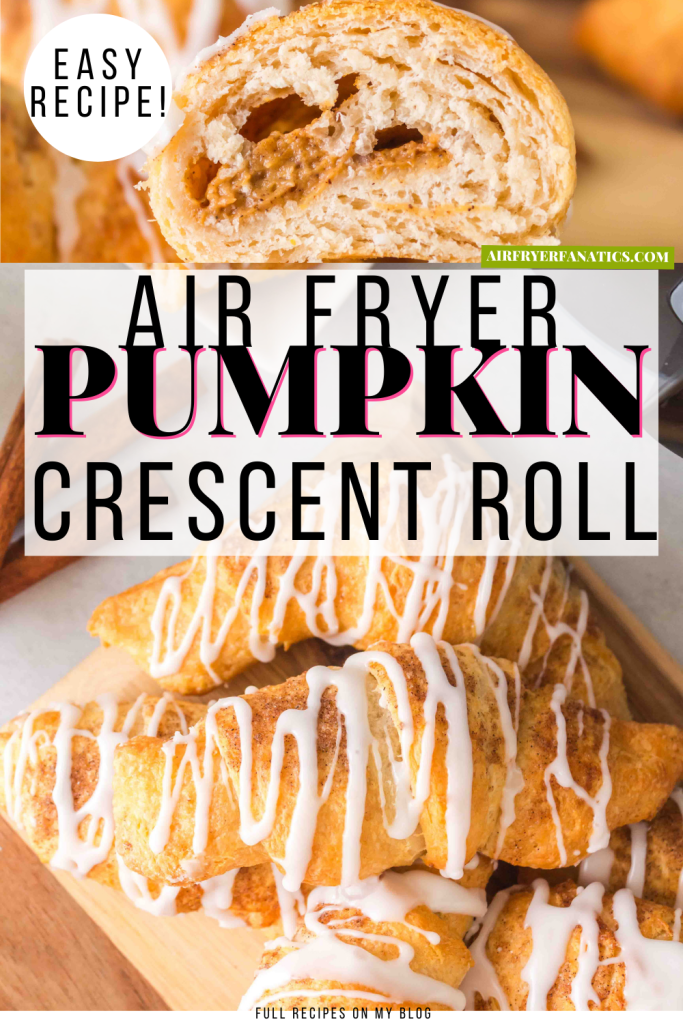 air fryer pumpkin crescent rolls