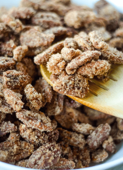 Air Fryer Candied Pecans Story Poster Image