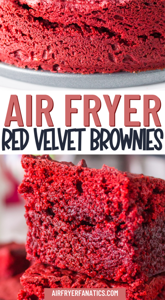 AIR FRYER RED VELVET BROWNIES CAKE MIX RECIPE