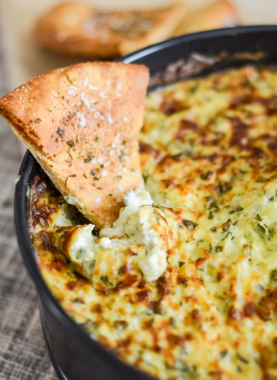 Easy and Cheesy Air Fryer Spinach Dip Story Poster Image