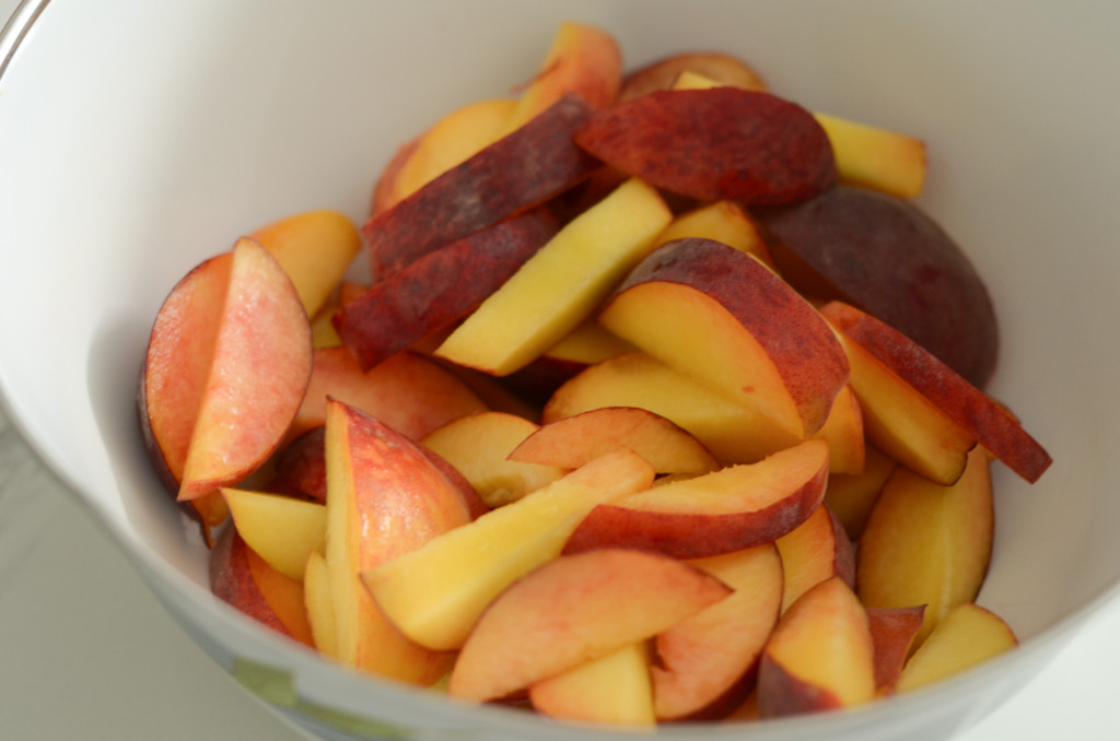 air fryer peach crisp