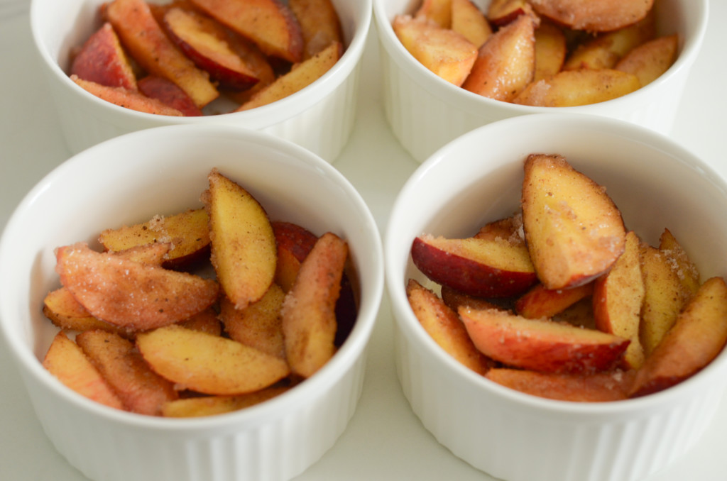 air fryer peach crisp