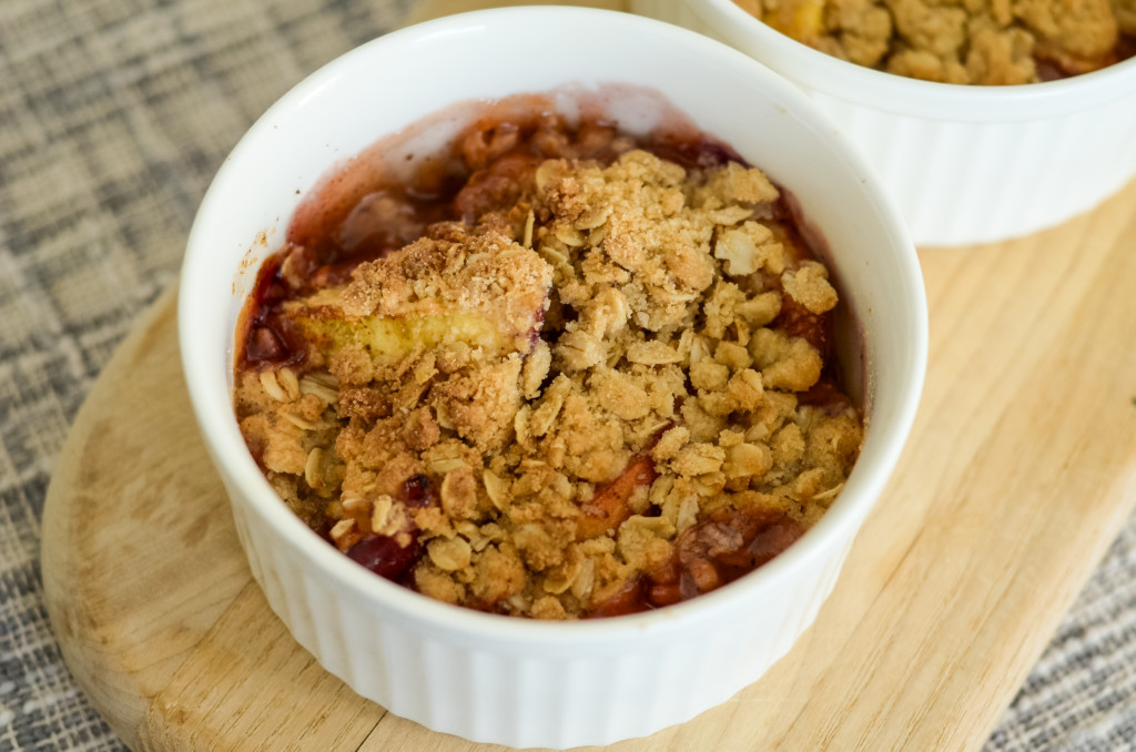 air fryer peach crisp