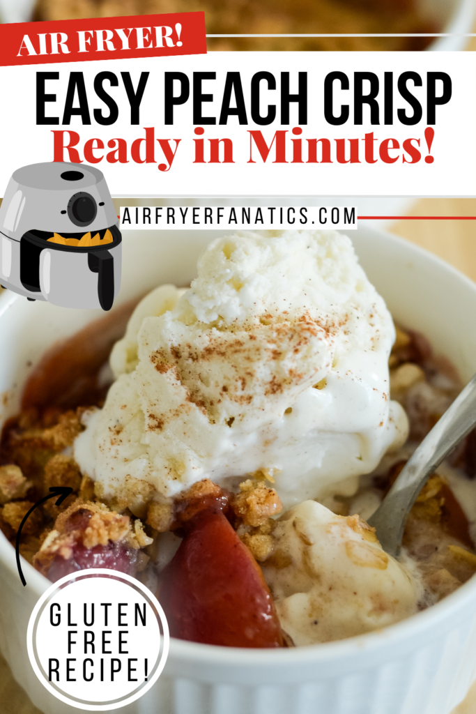 air fryer peach crisp