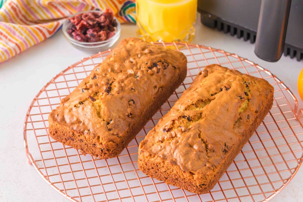 air fryer orange cranberry bread gluten free
