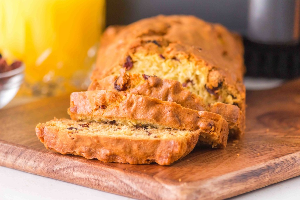 air fryer orange cranberry bread gluten free