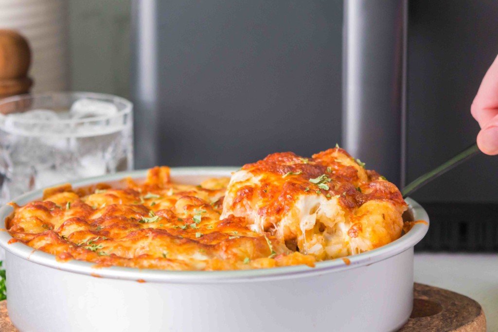 air fryer taco tater tot casserole