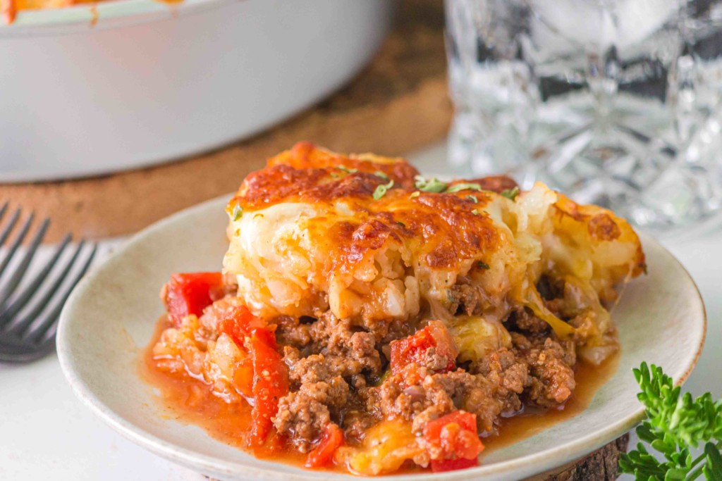 air fryer taco tater tot casserole