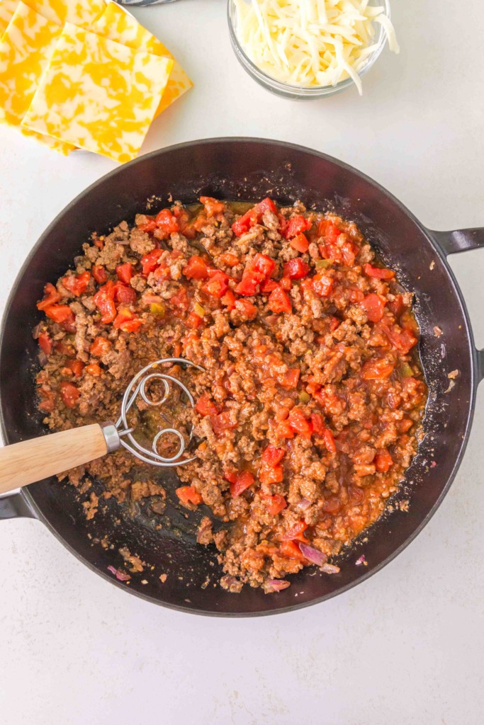 air fryer taco tater tot casserole