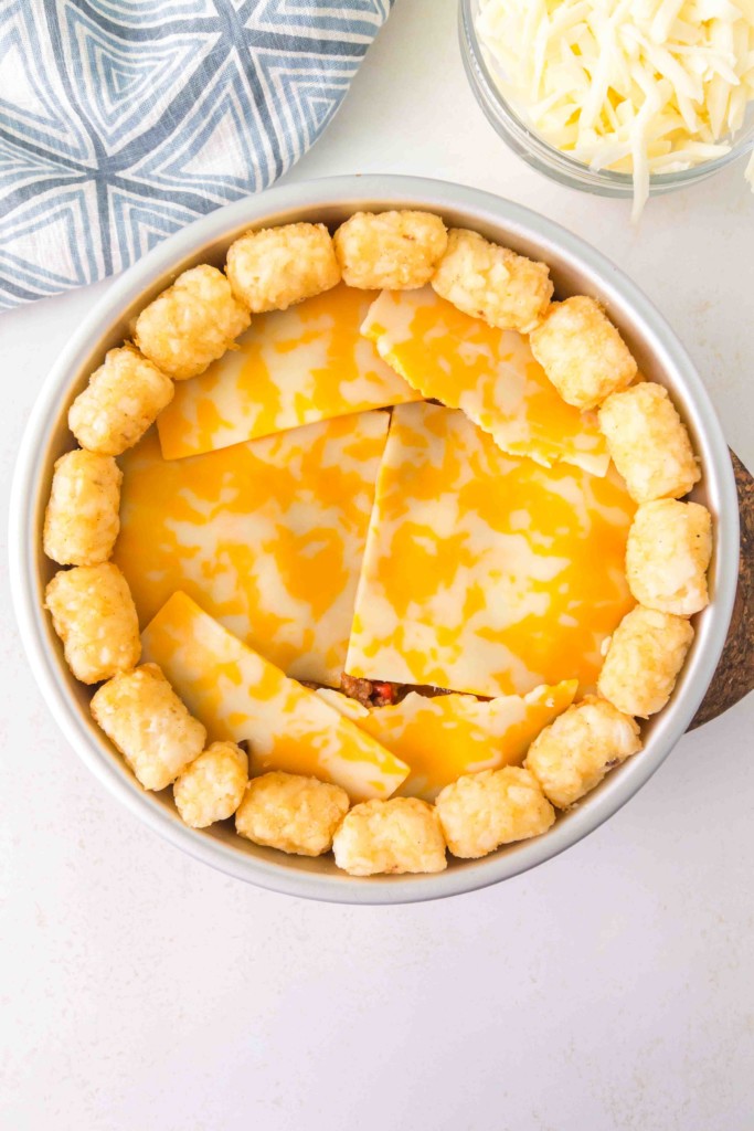 air fryer taco tater tot casserole