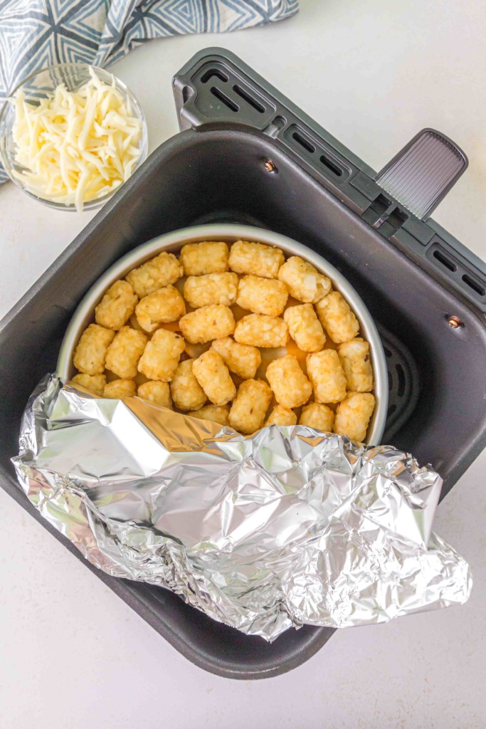 air fryer taco tater tot casserole