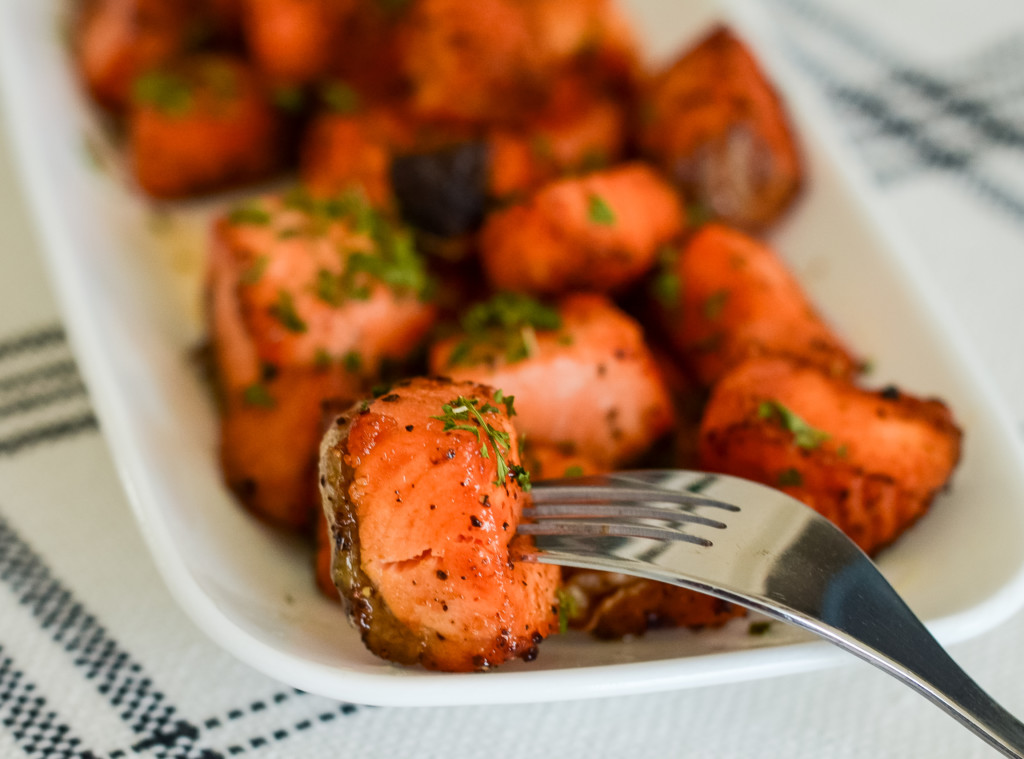air fryer salmon bites