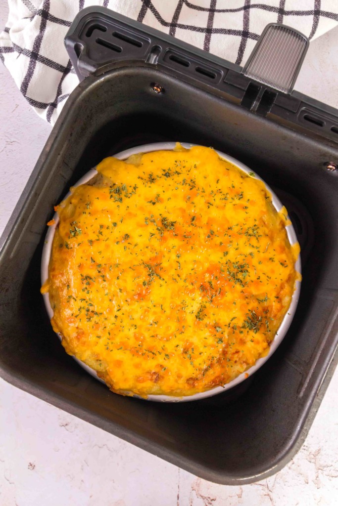 air fryer meatloaf casserole in air fryer