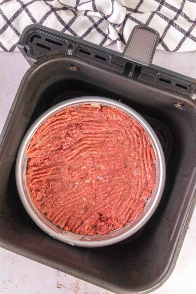 air fryer meatloaf casserole in air fryer
