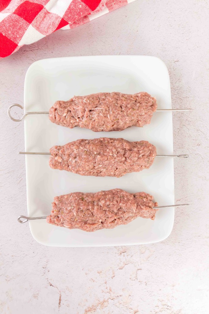 Air Fryer Ground Beef Kebabs