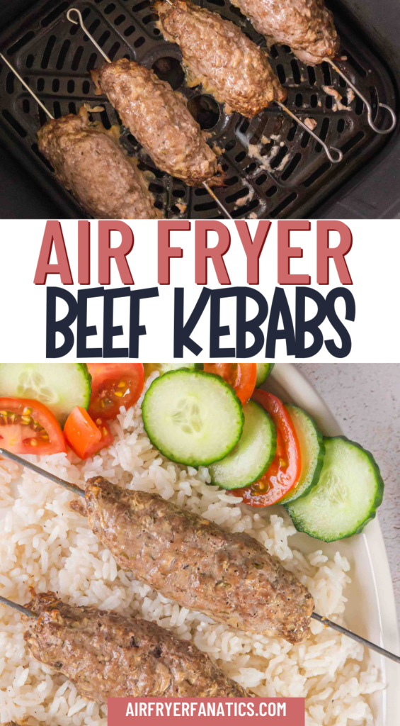 Air Fryer Ground Beef Kebabs