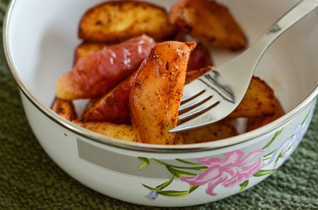 air fryer spiced apples