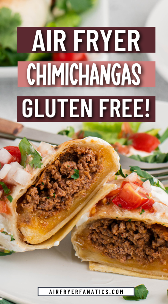 air fryer beef chimichangas
