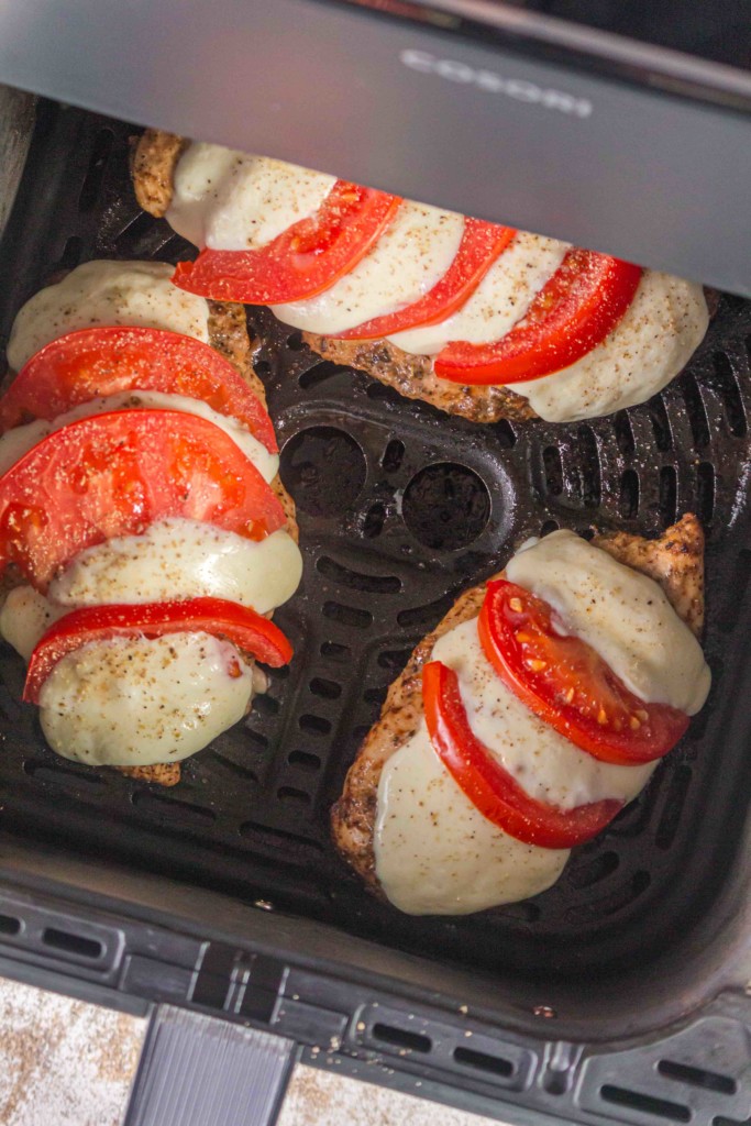 gluten free air fryer caprese chicken