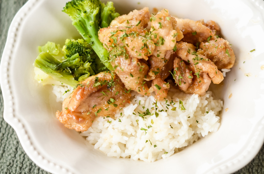 air fryer hot honey chicken bowls