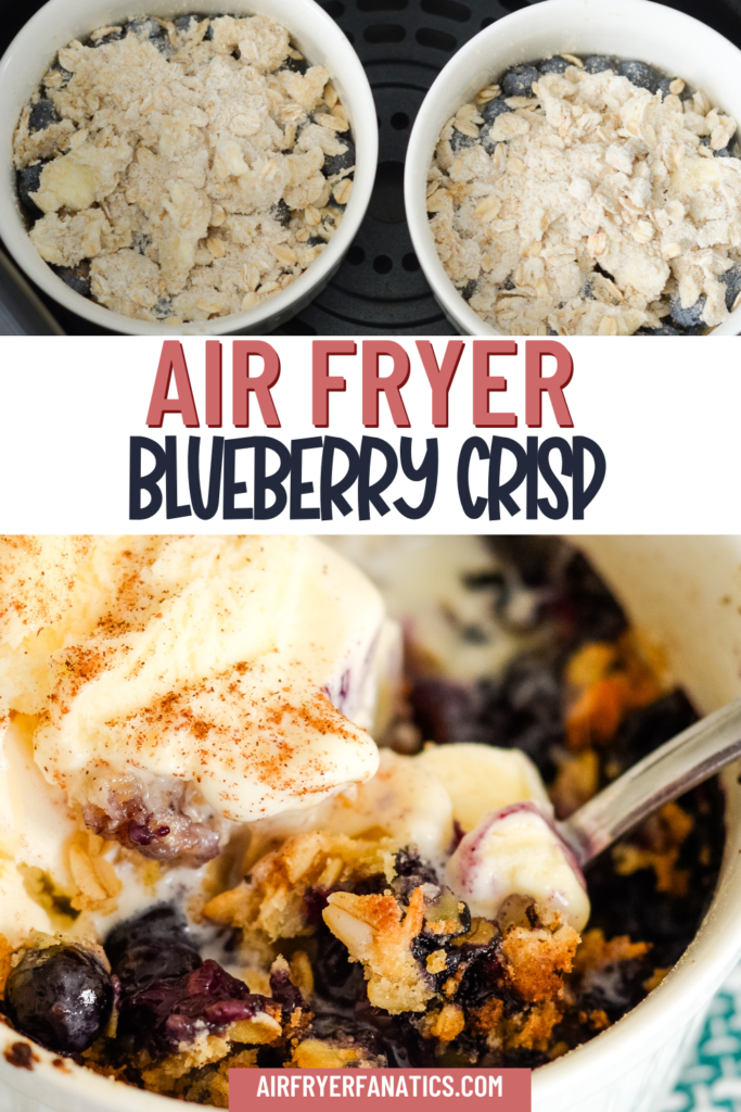 air fryer blueberry crisp recipe