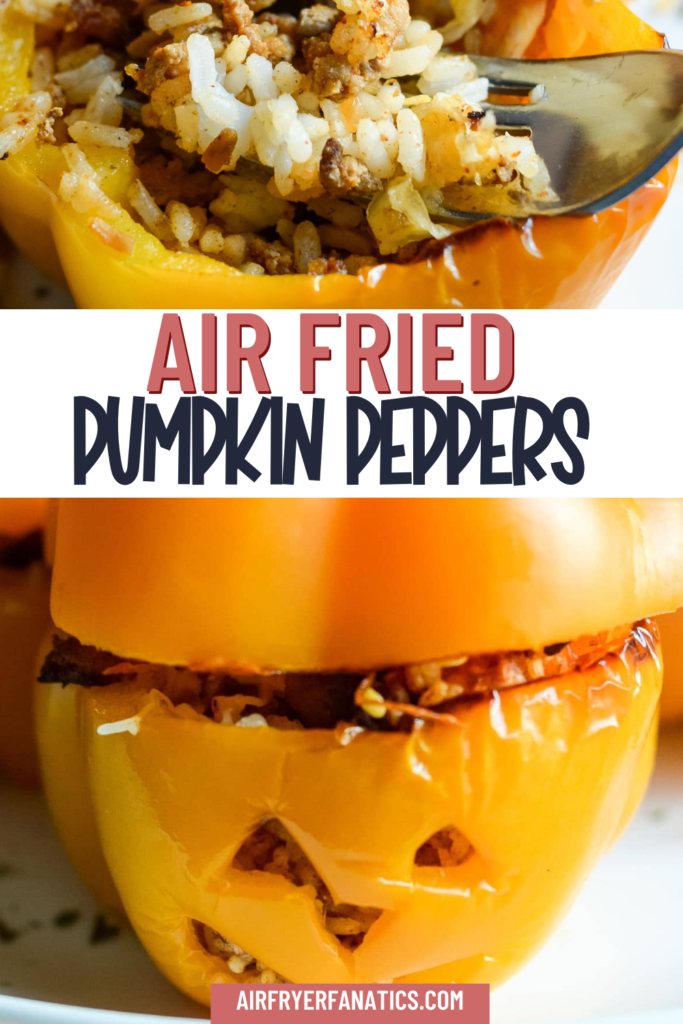 air fryer stuffed pumpkin peppers