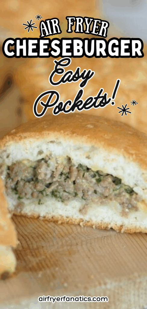 air fryer cheeseburger pockets recipe
